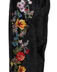 Dolce & Gabbana Elegant High Waist Wide Leg Floral Pants