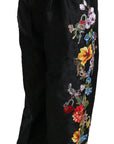Dolce & Gabbana Elegant High Waist Wide Leg Floral Pants