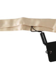 Dolce & Gabbana Elegant Beige Silk Bowtie