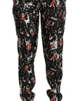 Dolce & Gabbana Sleek Silk Slim-Fit Mid-Waist Pants