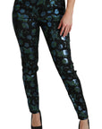 Dolce & Gabbana Floral High Waist Skinny Trousers