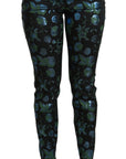 Dolce & Gabbana Floral High Waist Skinny Trousers