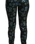 Dolce & Gabbana Floral High Waist Skinny Trousers
