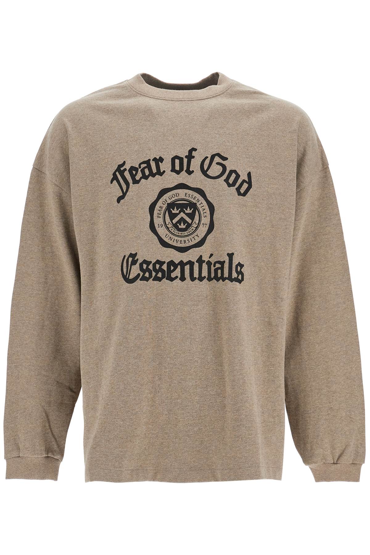 Fear Of God ESSENTIALS Fear Of God ESSENTIALS heather gray cotton oversized t-shirt