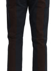 Dolce & Gabbana Chic Cropped Stripe Casual Pants