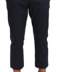 Dolce & Gabbana Chic Cropped Stripe Casual Pants