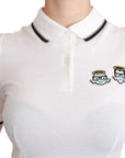 Dolce & Gabbana Chic Polo Angel Embroidered T-shirt