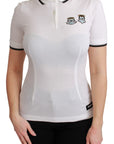 Dolce & Gabbana Chic Polo Angel Embroidered T-shirt