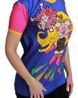 Dolce & Gabbana Chic Crewneck Cotton Tee with Supergirl Motive