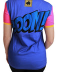 Dolce & Gabbana Chic Crewneck Cotton Tee with Supergirl Motive
