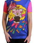 Dolce & Gabbana Chic Crewneck Cotton Tee with Supergirl Motive