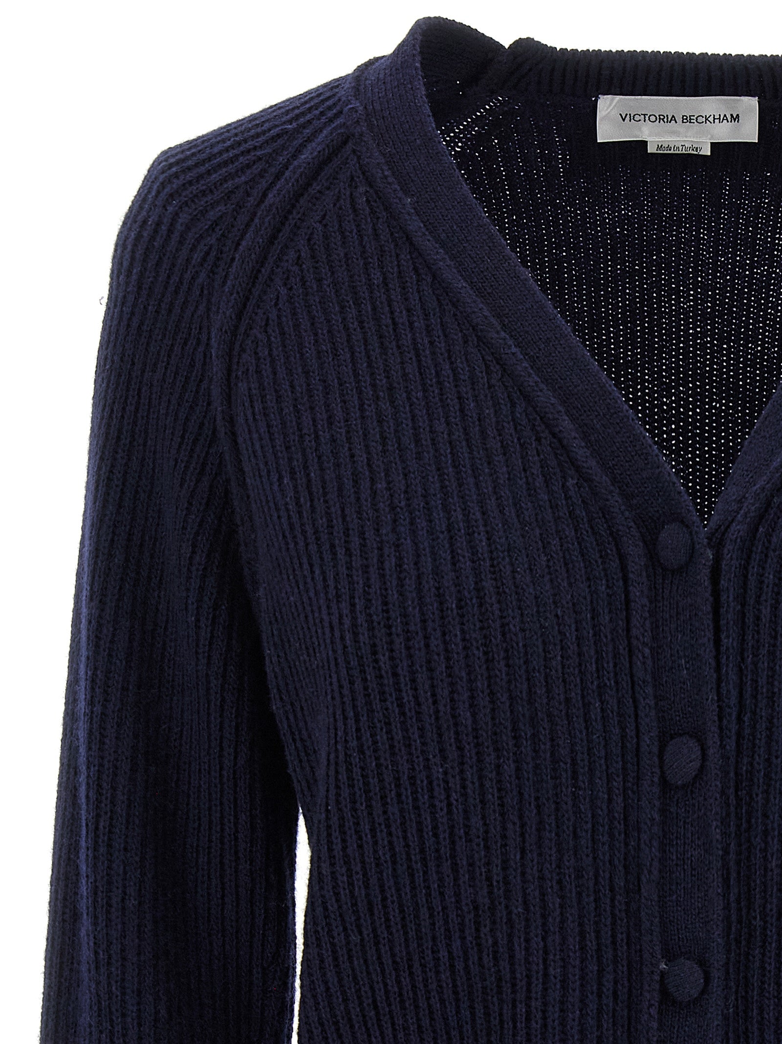 Victoria Beckham Victoria Beckham Stepped Hem Cardigan