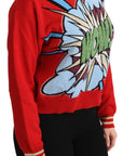 Dolce & Gabbana Radiant Red Cartoon Motive Cashmere Sweater