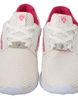 Philipp Plein Chic White Becky Sneakers with Pink Accents