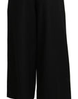Dolce & Gabbana Elegant High Waist Wide Leg Virgin Wool Trousers