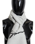 Givenchy Elegant Monochrome Wool-Silk Blend Scarf