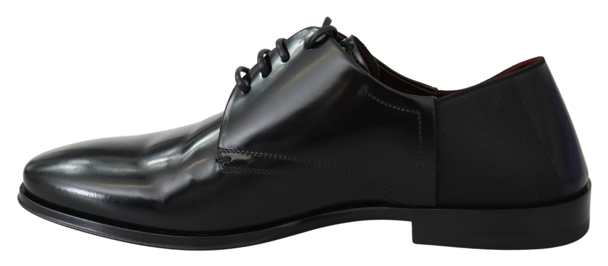 Dolce &amp; Gabbana Elegant Black Leather Derby Shoes