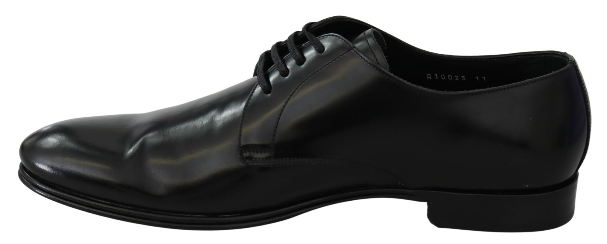 Dolce &amp; Gabbana Elegant Black Leather Derby Shoes