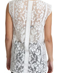 Dolce & Gabbana Chic Lace Floral Sleeveless Top