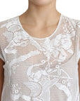 Dolce & Gabbana Chic Lace Floral Sleeveless Top