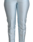 Dolce & Gabbana Elegant High-Waisted Silk Trousers