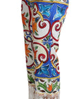 Dolce & Gabbana Majolica High Waist Cropped Trousers