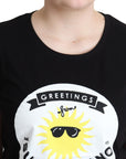 Chic Moschino Cotton Tee with Milano Print