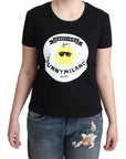 Chic Moschino Cotton Tee with Milano Print