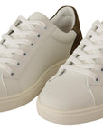 Dolce & Gabbana Chic White Leather Sneakers for Men