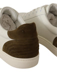 Dolce & Gabbana Chic White Leather Sneakers for Men