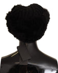 Dolce & Gabbana Elegant Black Cashmere Alpaca Fur Beanie