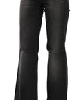Dolce & Gabbana Svelte Mid Waist Flared Black Denim