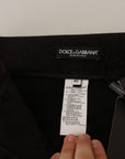 Dolce & Gabbana Elegant Slim Fit Shimmer Cropped Pants