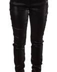 Dolce & Gabbana Elegant Slim Fit Shimmer Cropped Pants