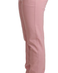 Dolce & Gabbana Elegant Pink Tapered Wool Trousers