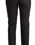 Dolce & Gabbana Elegant Tailored Virgin Wool and Silk Pants