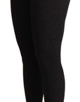 Dolce & Gabbana Elegant High-Waist Wool Tights Pants