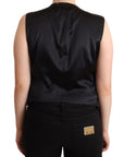 Dolce & Gabbana Chic Buttoned Black Waistcoat