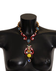 Dolce & Gabbana Multicolor Crystal Statement Necklace
