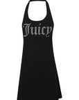 Juicy Couture Juicy Couture Logo halter mini dress