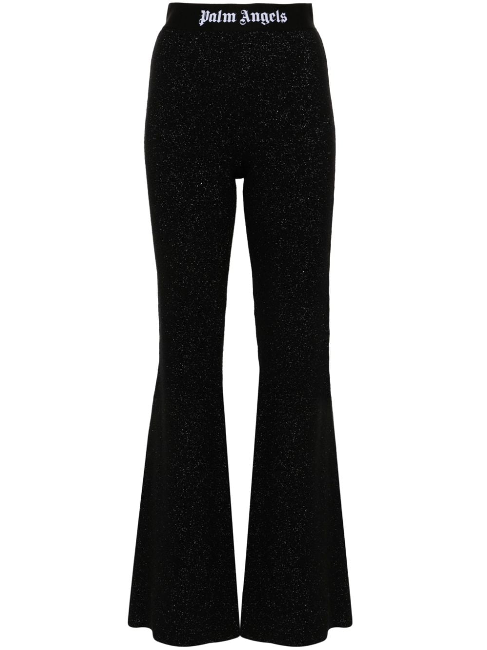 Palm Angels Palm Angels Logo lurex flared trousers