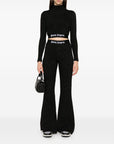 Palm Angels Palm Angels Logo lurex flared trousers