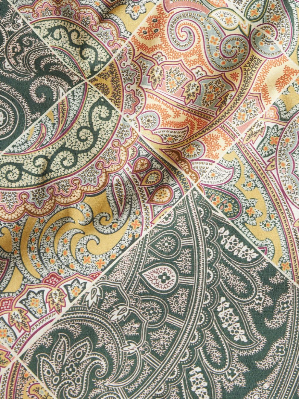 Etro Etro Patchwork-print poplin shirt