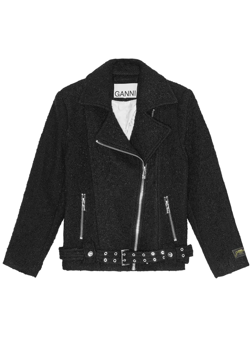 Ganni Ganni Textured Boucle Wool Jacket