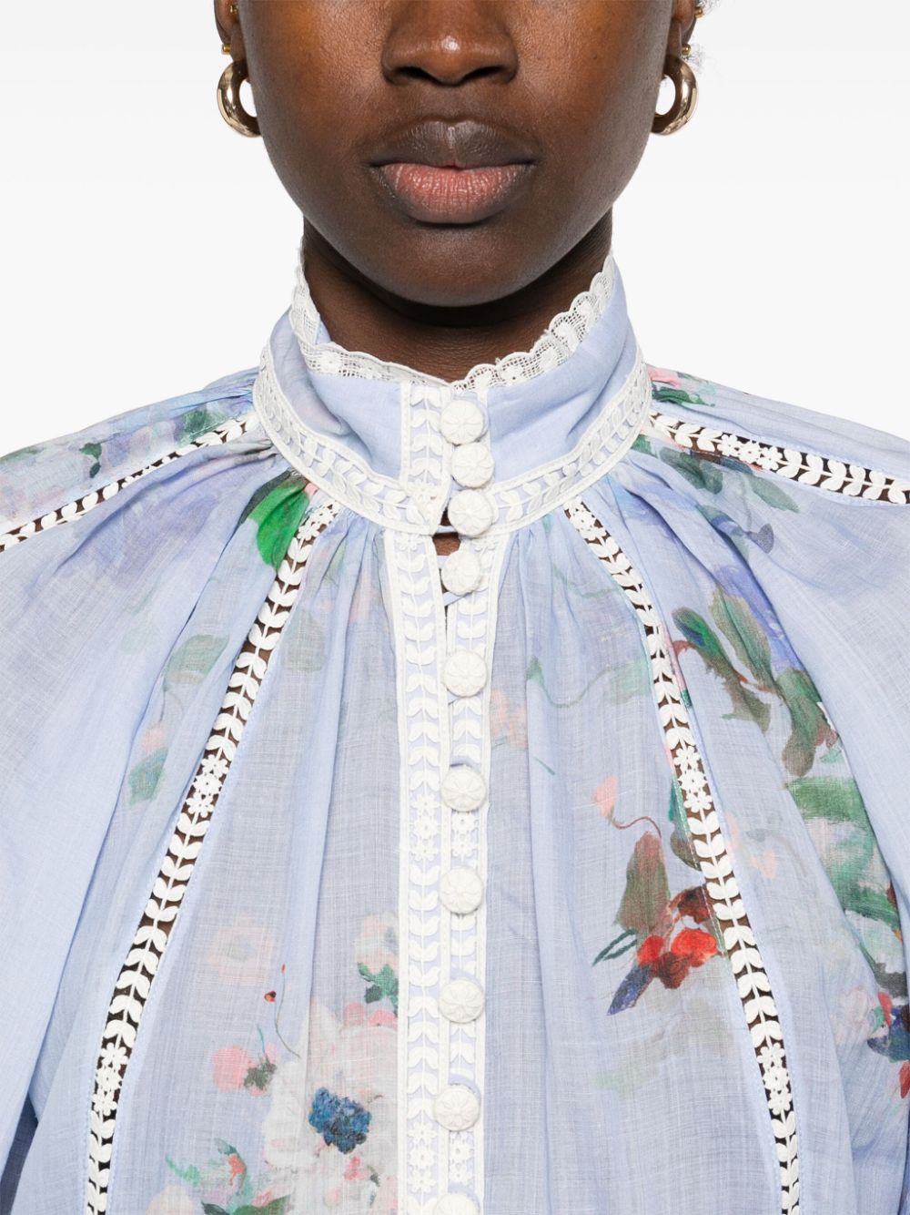 Zimmermann Zimmermann Shirts Clear Blue