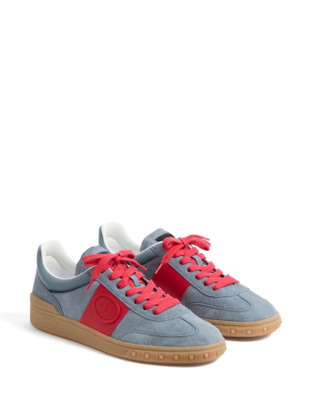 Valentino Garavani Valentino Garavani Upvillage Low Top Sneaker In Split Leather And Calfskin Nappa Leather