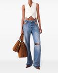 Stella McCartney Stella McCartney Cropped Tailored Wool Waistcoat