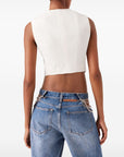 Stella McCartney Stella McCartney Cropped Tailored Wool Waistcoat