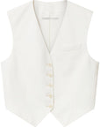Stella McCartney Stella McCartney Cropped Tailored Wool Waistcoat
