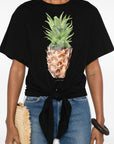 Stella McCartney Stella McCartney Pineapple Tie-front Cotton T-Shirt